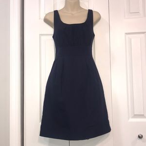 J. Crew Classic Navy Cotton Dress size 4